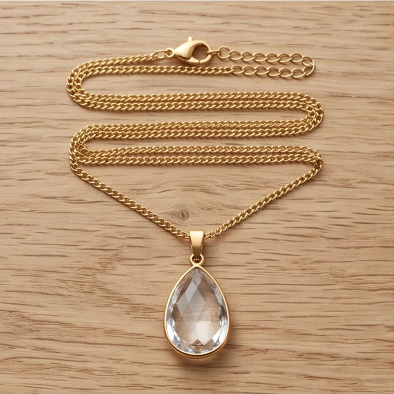 Crystal Pendant Necklace - variation 4