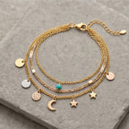 Layered Charm Bracelet - variation 7