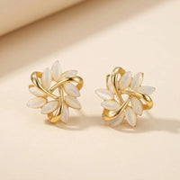 Rose Sonja Luxe White Opal Earrings product photo