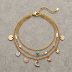 Layered Charm Bracelet - variation 1