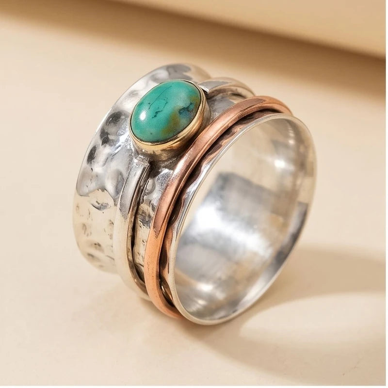 6 Isadora Turquoise Statement Ring product photo