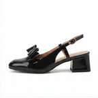 Black pumps on a white background - 2