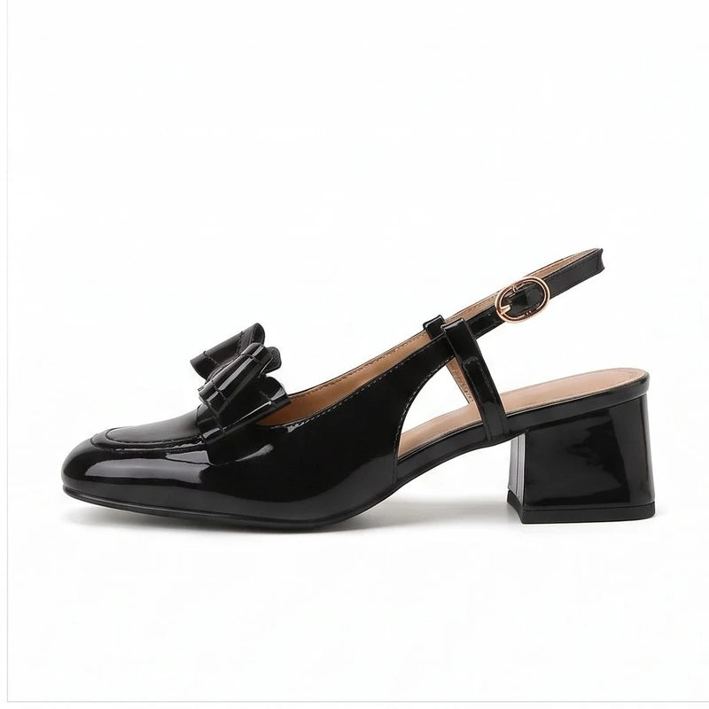 Black pumps on a white background - 2