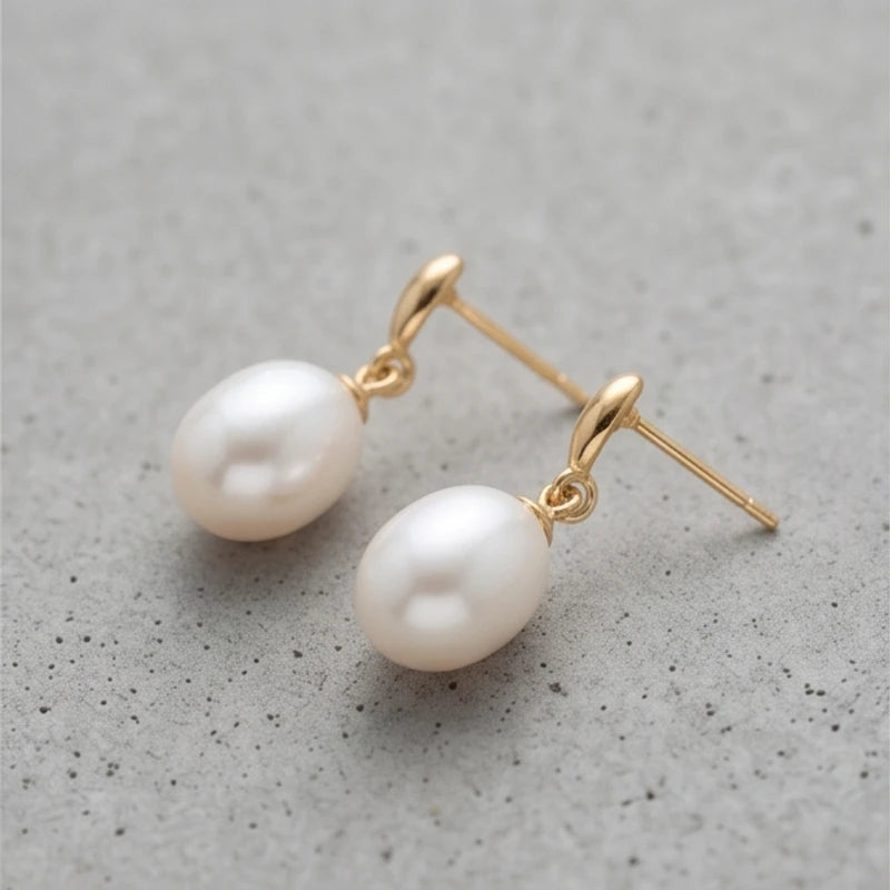 Pearl Drop Earrings - variation 2