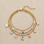 Layered Charm Bracelet - variation 4
