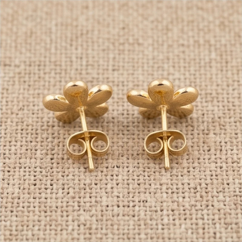 Enamel Flower Stud Earrings - variation 5