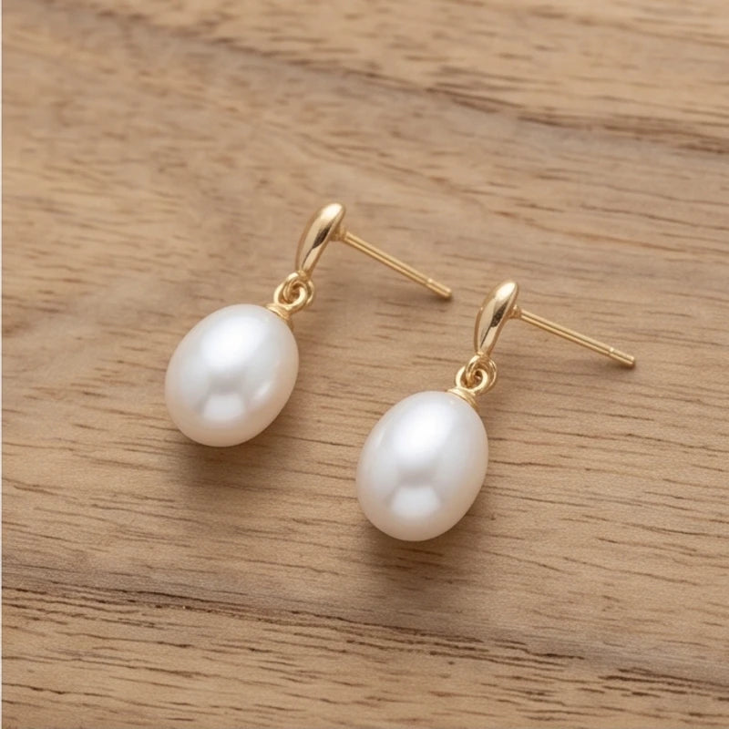 Pearl Drop Earrings - variation 3