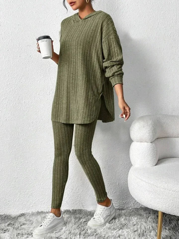 Cypress Ribbed Knit Lounge Set