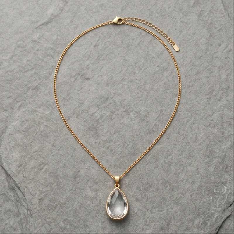 Crystal Pendant Necklace - variation 1