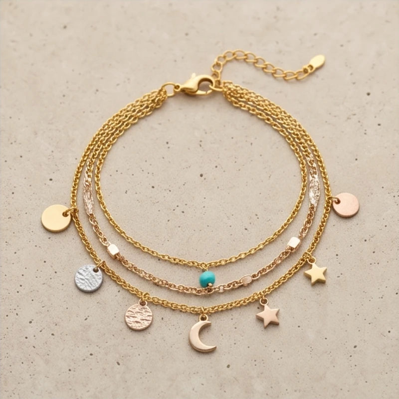 Layered Charm Bracelet - variation 5