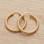 Twisted Hoop Earrings - variation 4
