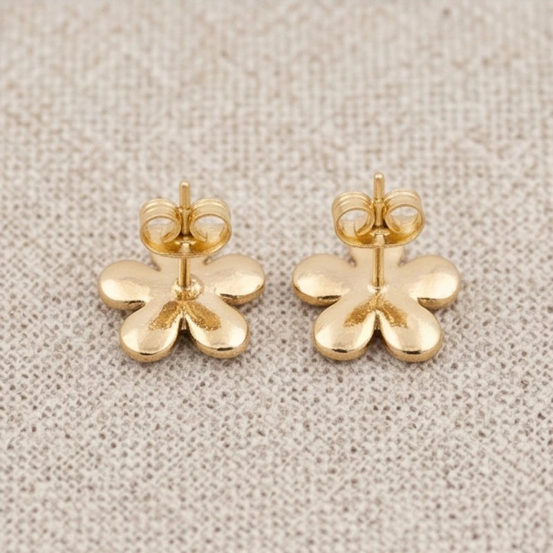 Enamel Flower Stud Earrings - variation 9