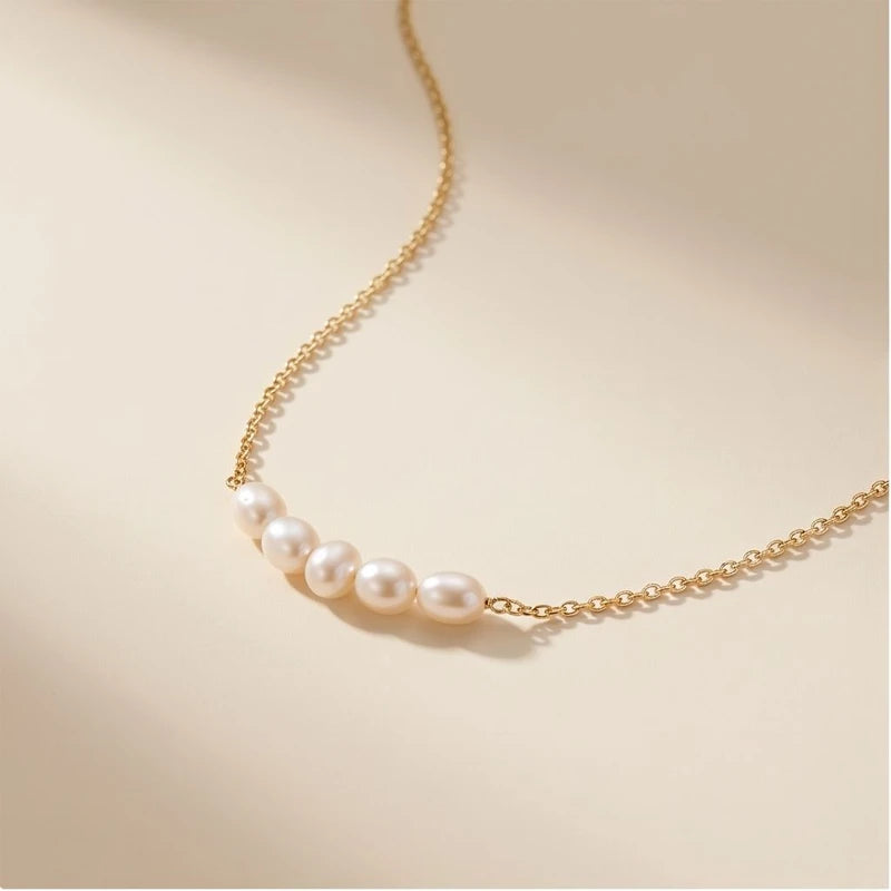 Gold Aurea Pearl Necklace product photo