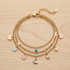 Layered Charm Bracelet - variation 3