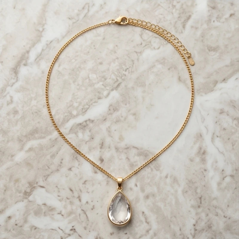 Crystal Pendant Necklace - variation 7