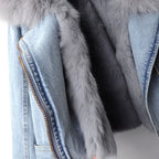 Boreal Denim Fur-Lined Jacket