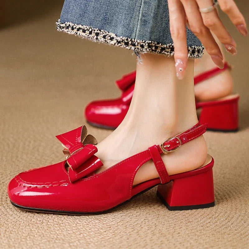 Revel Women's Glossy Slingback Pumps