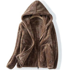 Solana Coral Fleece Zip Hoodie