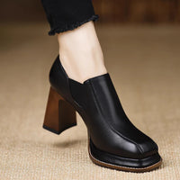 Cressida Women's Genuine Leather Platform Heels