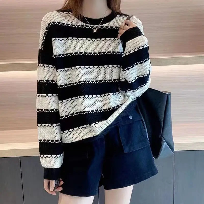 Ridgeline Striped Knit Sweater