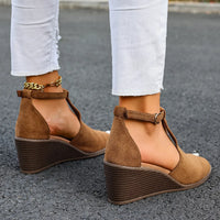 Riviera Women's Suede Wedge Sandals
