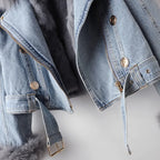 Boreal Denim Fur-Lined Jacket