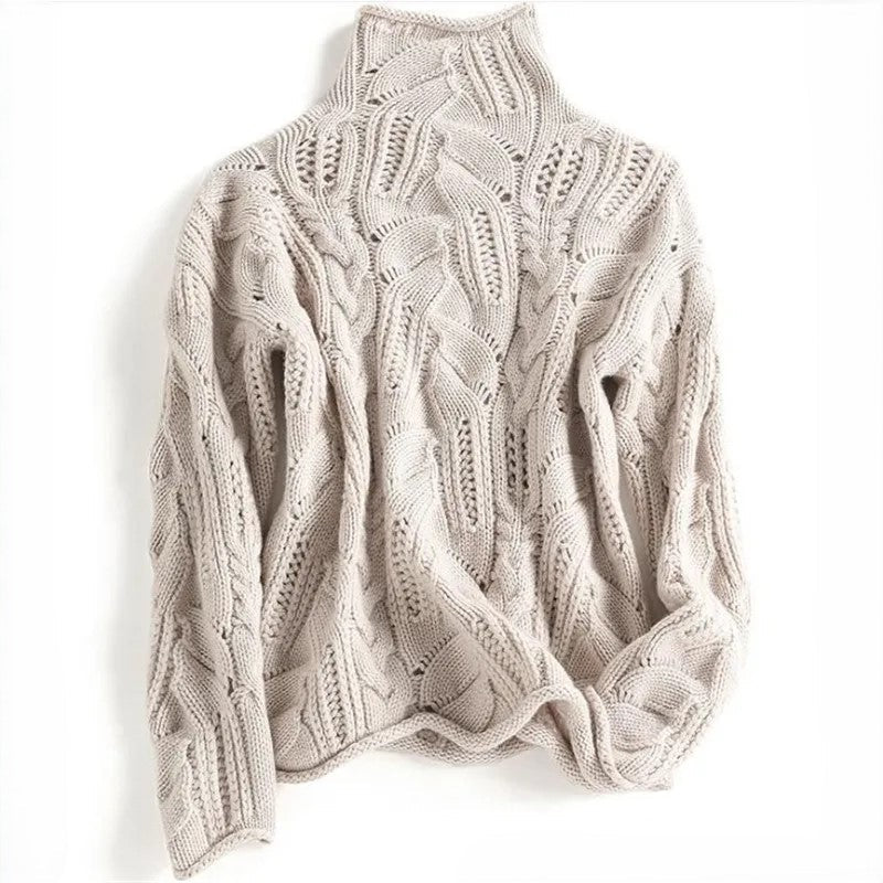 Bellwood Cable-Knit Turtleneck Sweater