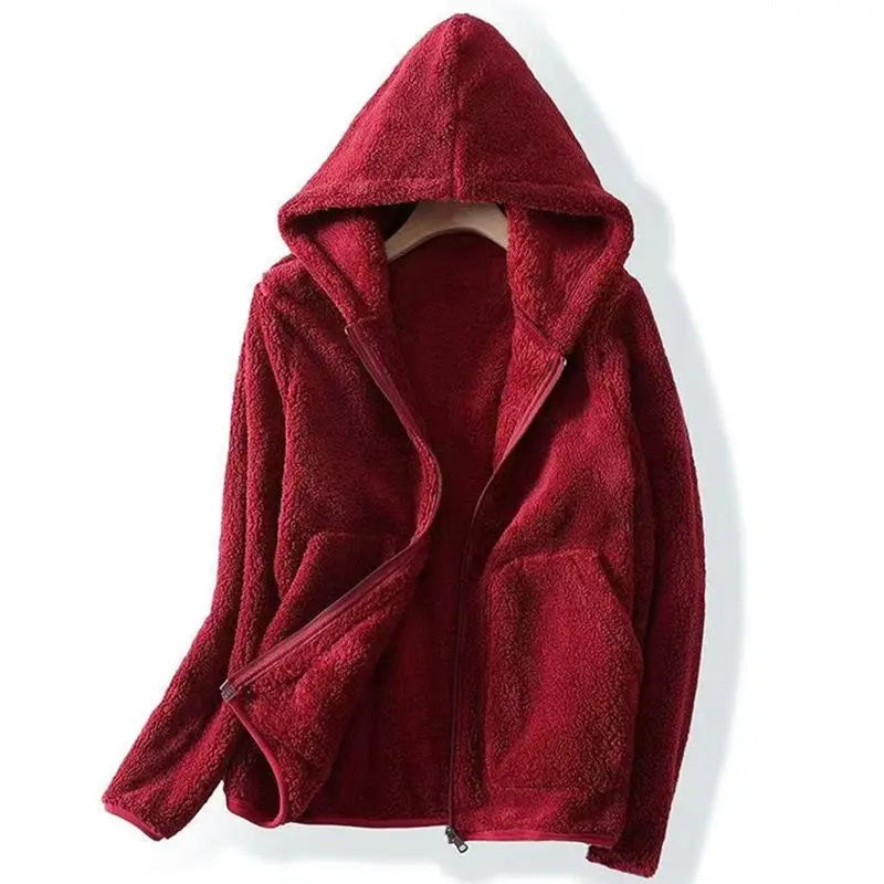 Solana Coral Fleece Zip Hoodie