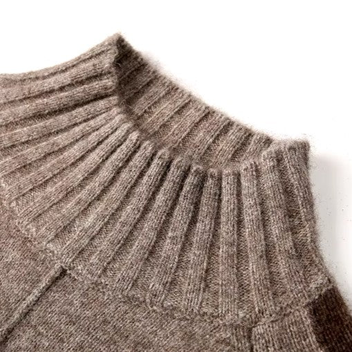 Rowan Oversized Knit Turtleneck Sweater Dress