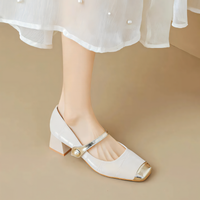 Marlow Women's Genuine Leather Block Heels