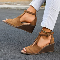 Riviera Women's Suede Wedge Sandals
