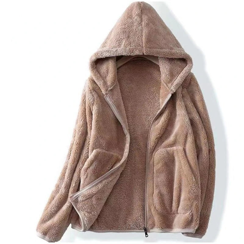 Solana Coral Fleece Zip Hoodie