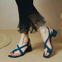 Bailey Women's Suede Block Heel Sandals
