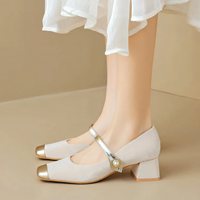Marlow Women's Genuine Leather Block Heels