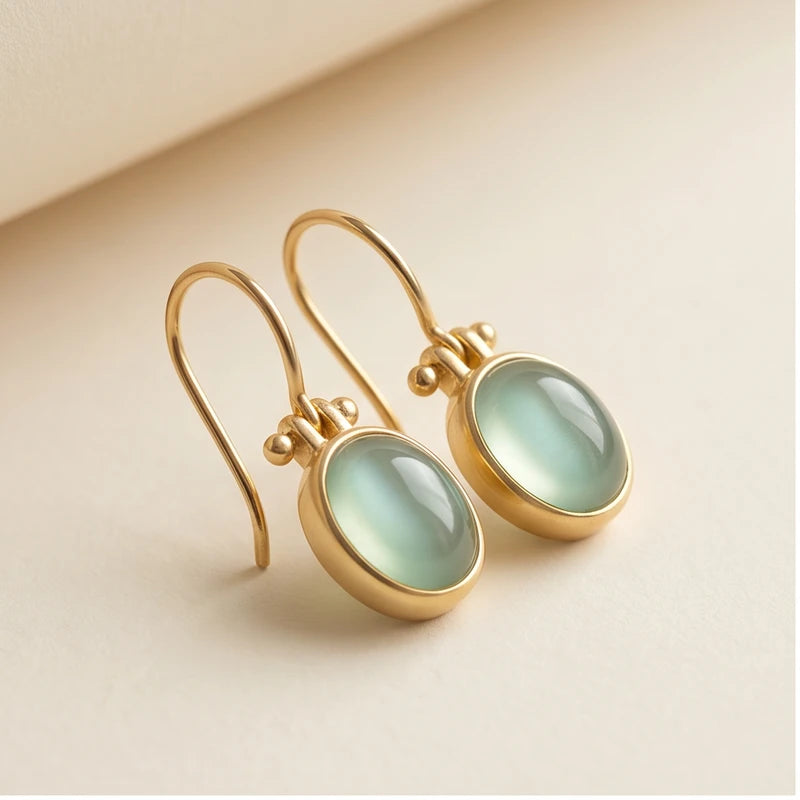 Callista Green Moonstone Drop Earrings Callista Green Moonstone Drop Earrings product photo