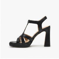 Black heel on a white background - 2