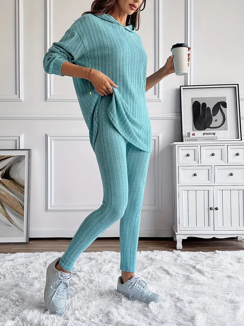 Cypress Ribbed Knit Lounge Set