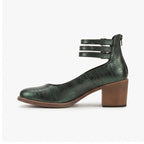 Green pumps on a white background - 2