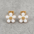 Enamel Flower Stud Earrings - variation 1