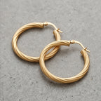Twisted Hoop Earrings - variation 2