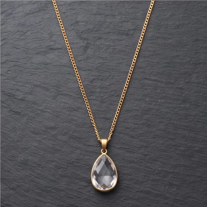 Crystal Pendant Necklace - variation 6