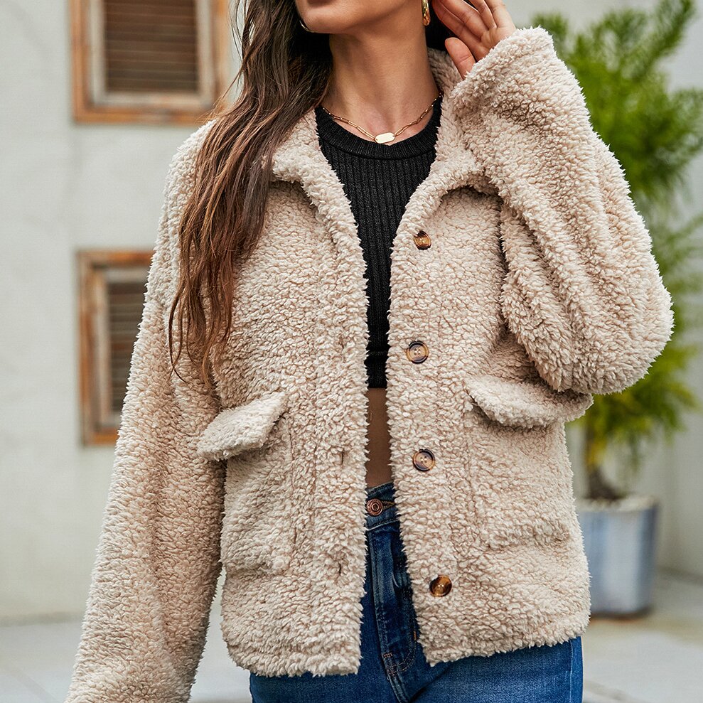 Bramble Sherpa Button-Up Jacket