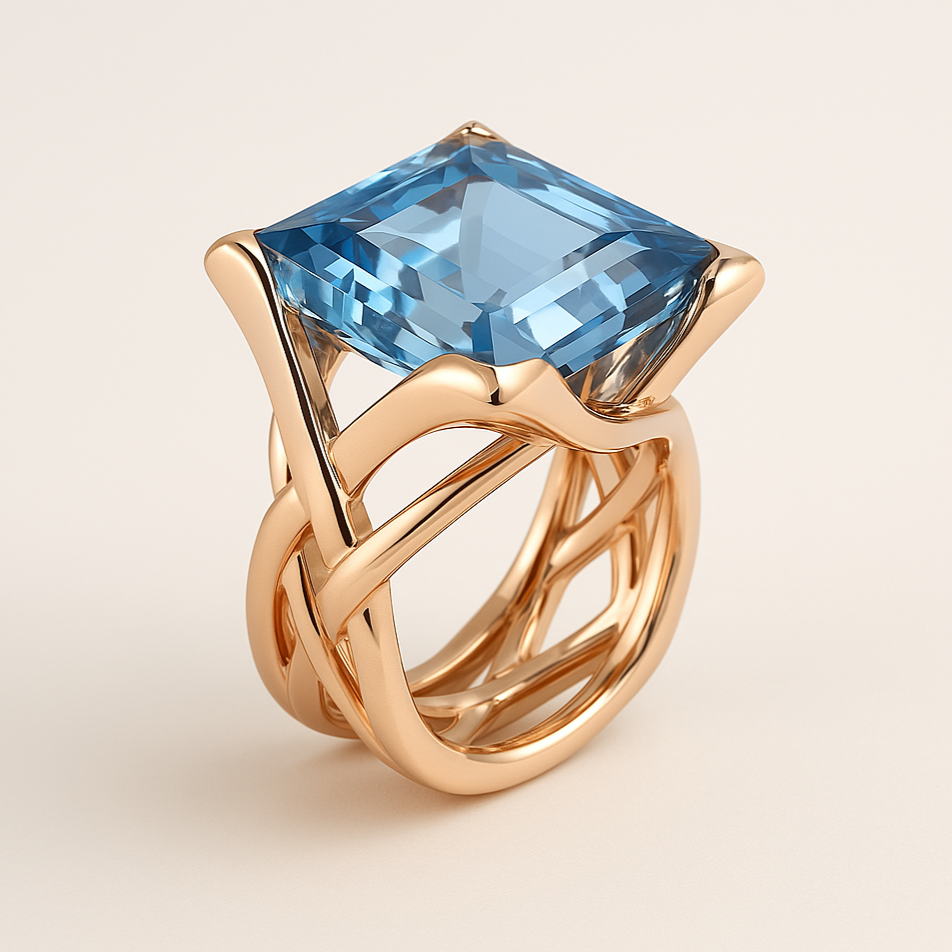 Paloma Rose Gold Zirconia Ring