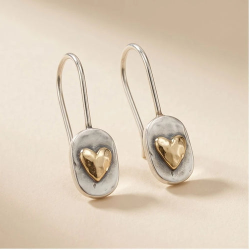 Celeste Sterling Silver Heart Earrings Celeste Sterling Silver Heart Earrings product photo