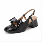 Black pumps on a white background