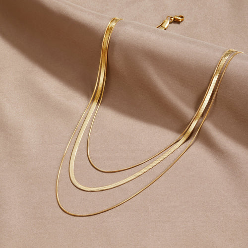 Aurelia Gold Layered Chain Necklace